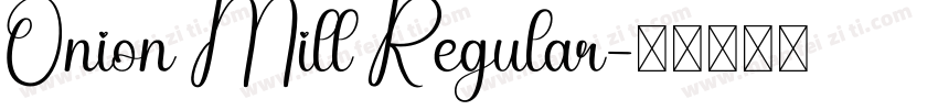 Onion Mill Regular字体转换